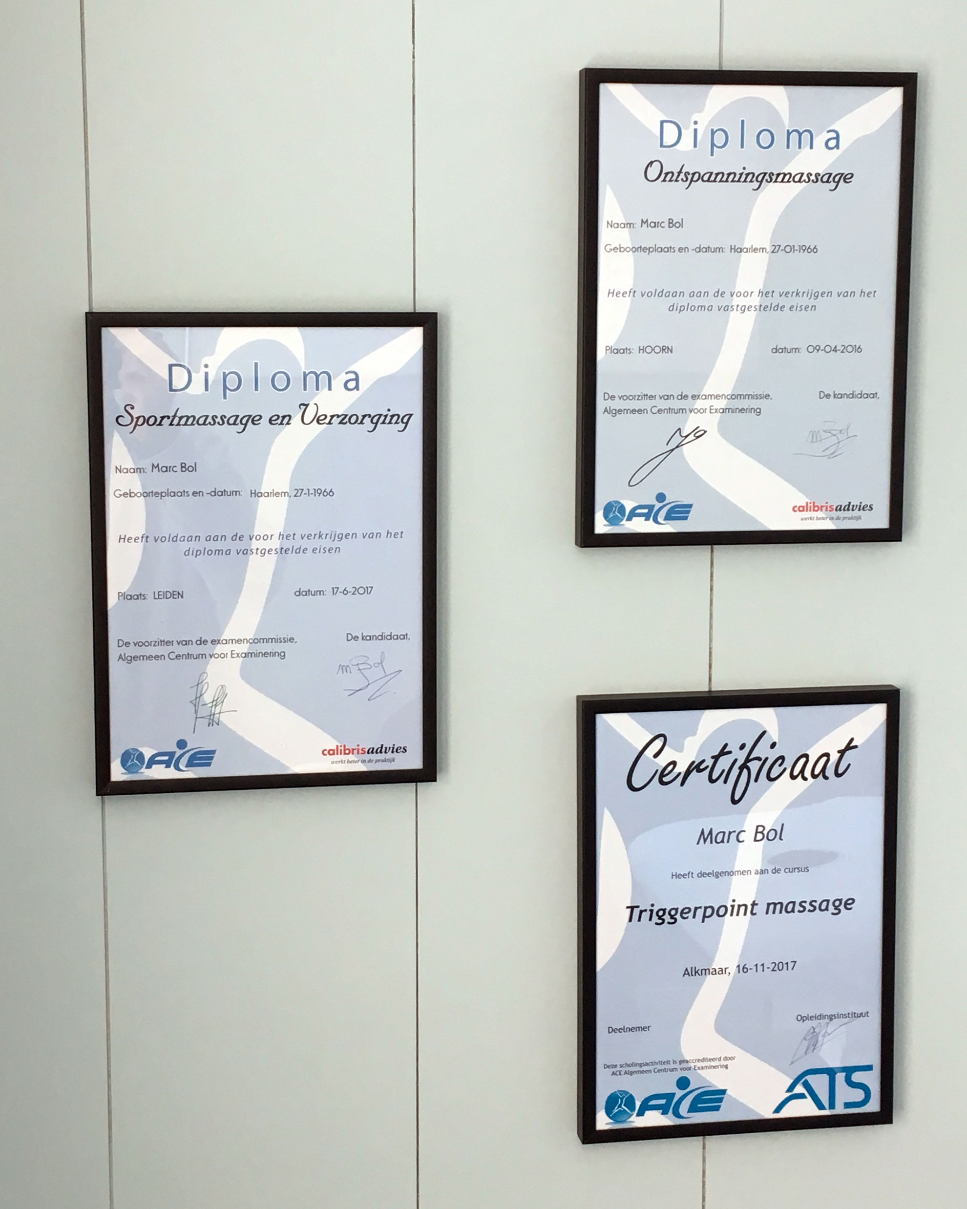 Behandelkamer Marc Bol Massage Stompetoren